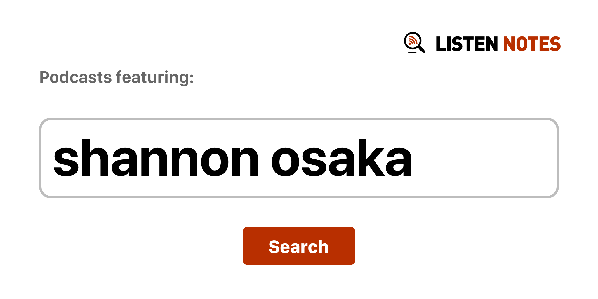 Shannon Osaka Top Podcast episoder